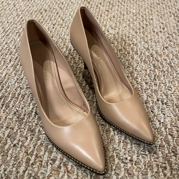 Coach Shoes - Coach nude heels